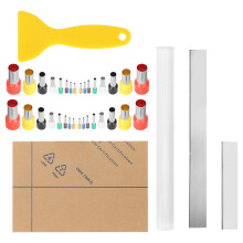 DIY-Kunstprojekt-Werkzeugset, Acryl-Tonroller mit Acryl-Trägerplatte, Antihaft-Oberfläche, Tonschaber, Modellierwerkzeuge, strapazierfähiger