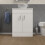 NES Home Nes Home 600mm Vanity Unit Cabinet With Worktop White 2