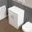 NES Home Nes Home 600mm Vanity Unit Cabinet With Worktop White 4