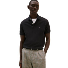 Tommy Hilfiger Herre Polo Shirt Regular Fit, Tommy Black Medium