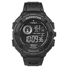 Reloj digital Timex Expedition Vibe Shock para hombre con correa de resina negra T49983