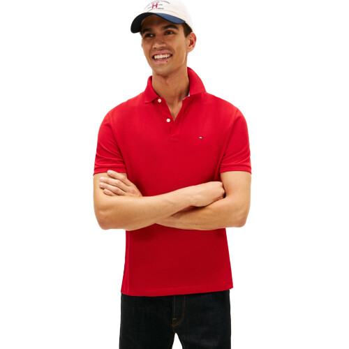 Tommy Hilfiger Polo Classico Tommy Hilfiger Uomo, Rosso Regale X Grande