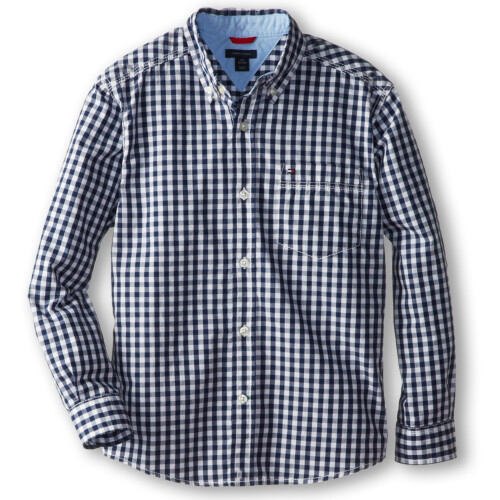 Tommy Hilfiger Tommy Hilfiger Jungen Langarmhemd Baxter, Flag Blue, Mittel