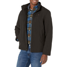 Tommy Hilfiger Heren Actieve Soft Shell Windbreaker Jas, Zwart, M US