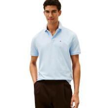 Tommy Hilfiger Heren Polo Classic Fit, Malaga Blue Heather Large
