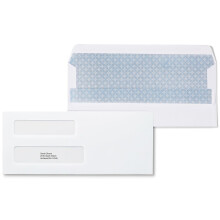 Sobres Comerciales #8, Doble Ventana, Tinte de Seguridad, Auto-Sellado, 8-5/8 x 3-5/8 Pulgadas, 500-Pack, Blanco