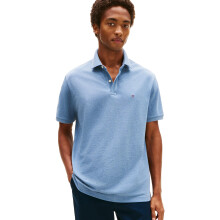 Tommy Hilfiger Herre Polo Shirt Regular Fit, Medium Chambray