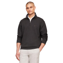 Sweat-shirt à col zippé Tommy Hilfiger pour hommes, Gris Charcoal, Taille M US