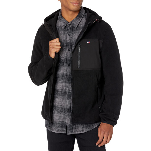 Tommy Hilfiger Tommy Hilfiger Herr Hooded Performance Fleece Jacka