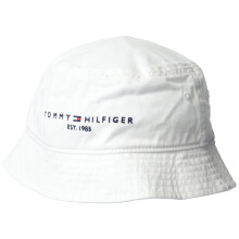 Tommy Hilfiger Heren Established Bucket Hat, Klassiek Wit, Groot US