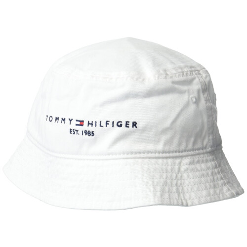 Tommy Hilfiger Tommy Hilfiger Heren Established Bucket Hat, Klassiek Wit, Groot US