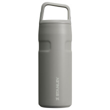 Botella de agua Stanley IceFlow 16 oz | Tapa y asa | Ligera y a prueba de fugas para viajes y deportes | Acero inoxidable aislante