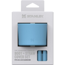 Tapa de Botón y Funda de Pajita Stanley | Protector de Silicona Antideslizante para Vaso de 20 y 30 oz