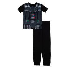 STAR WARS Set Pigiama per Ragazzi 2 Pezzi in Cotone, Morbido e Carino, DARTH VADER, 10