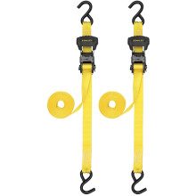 STANLEY S1020 1.25" x 16' Cintas de trinquete preenhebradas - 1,000 LBS carga de trabajo