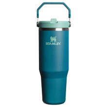 STANLEY IceFlow 2.0 Flip Straw Tumbler med Håndtag 20 oz | Skrue låg og Flip op sugerør | Lækagesikker vandflaske |