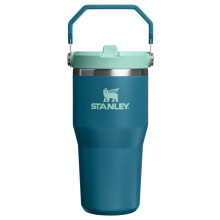 STANLEY IceFlow 2.0 Flip Straw Tumbler med håndtag 30 oz | Twist On låg og Flip Up sugerør | Lækagefri vandflaske | Isoleret rustfrit stål |