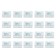 Standard M5 Slider Nut 20# Carbon Steel T-Type 3D Printer Accessories 50 Pack