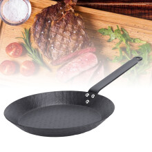 20cm Carbon Steel Nonstick Frying Pan, Smokeless, Comfortable Grip