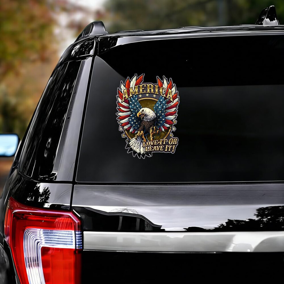 5Pcs American Flag Decal 8' Usa Eagle Patriotic Car Sticker For Tumbler Window 250Th Anniversary 9330225105725