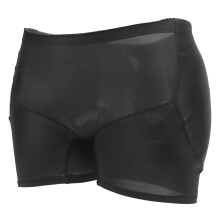 Women Black XL Padded Butt Lift Panties with Breathable Polyester Comfortable Fit