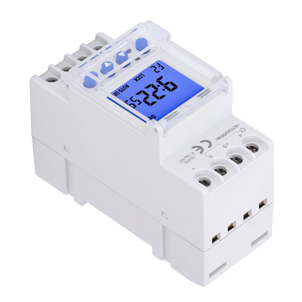 7 Day Digital Timer 16A DIN Rail