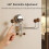 No-Drill Rotating Suction Hooks - Strong Hold, Easy Wall Installatio, Wall Mounted Adjustable with 5 Hooks for Bathroom 4