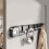 Suction Cup Hook Wall-Mounted Folding Coat Rack Foldable Hooks Space-Saving Hook for Clothes Towels Hats Bags 4