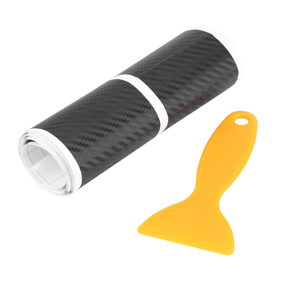 4Pcs Carbon Fiber Car Door Sill Protector Set, Anti Slip Scratch Guard, Universal Waterproof Stickers 9092120266665