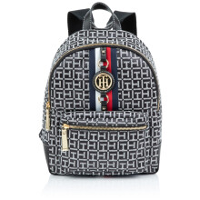 Tommy Hilfiger Damen Jaden Plus RUCKSACK, Schwarz/Weiß