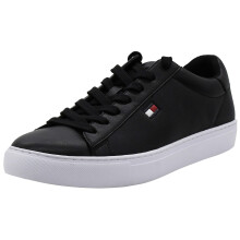 Tommy Hilfiger Heren Brecon Sneaker, Zwart/Wit, 10 M US