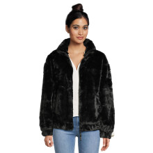 Chaqueta de piel sintética UGG para mujer Tash, negra, S