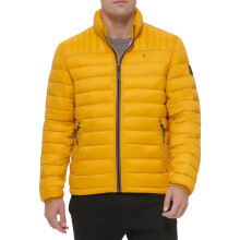 Tommy Hilfiger Heren Ultra Loft Lichtgewicht Opvouwbare Puffer Jacket, Geel Goud, Klein