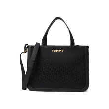 Tommy Hilfiger Damen Tamara II Convertible RZ Handtasche Schwarz Tonal Mittel