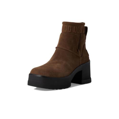 UGG UGG Women's Moxy Chelsea Boot, Dark Toffee, 9.5