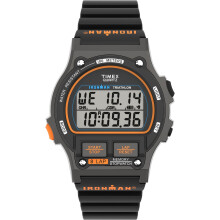Reloj Timex Ironman Clásico 42mm para Hombre - Correa Negra Dial Digital Caja Gris