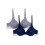 Tommy Hilfiger Tommy Hilfiger Damen Microfiber Push-Up-BH mit Bügel 2er-Pack, Sky Captain/Graugrün, 34A 1
