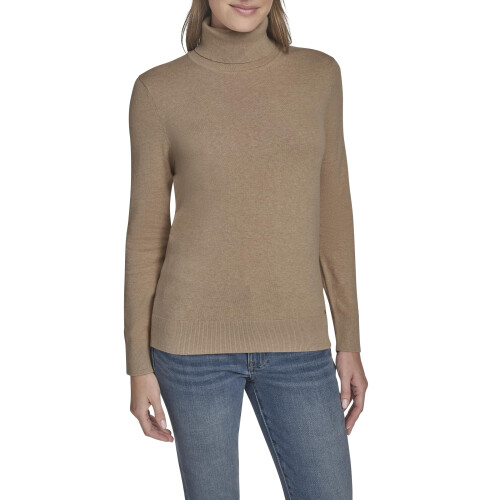 Tommy Hilfiger Tommy Hilfiger Damen Sportbekleidung Baumwolle Pullover mit Stehkragen, Hellgrau, Klein
