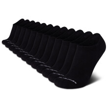 Chaussettes de Sport Tommy Hilfiger pour Homme - Chaussettes No Show avec Coussin (12 Paires), Taille 7-12, Noir Classique
