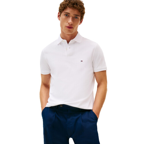 Tommy Hilfiger Tommy Hilfiger Heren 1985 Regular Korte Mouw Polo, Wit Groot