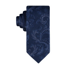 Tommy Hilfiger Mannen Tonale Paisley Stropdas, Marine, Één maat