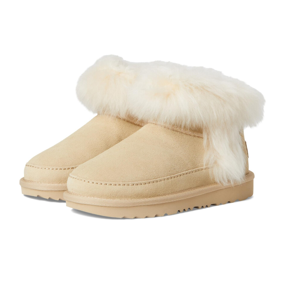 Ugg Kids' K Classic Ultra Mini Chalet Boot, Sandcastle, 4