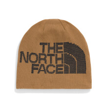 The North Face Berretto Reversibile Highline | Taglia Unica, Cappello Invernale per Uomo e Donna, Logo Oversized, Utility Brown/TNF Black