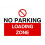 No Parking Loading Zone Sign Metal 8 x 12 inch 1