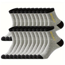 Chaussettes de sport Nrmvnmi pour hommes – Chaussettes de sport respirantes, anti-humidité et anti-odeurs, en mélange de coton, disponibles en