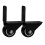 2PCS Caster Wheels Heavy Duty Black Rubber for Storage Rack Indoor Use 1