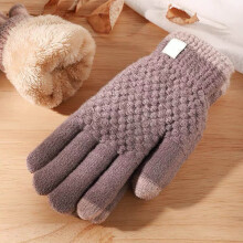 Thick Wool Knit Warm Gloves for Women – Windproof Cycling & Daily Use, Cute Gift for Valentine’s Day or Birthdays
