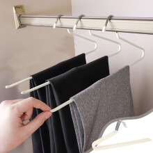 Karymi 5Pcs Z-Shaped Pants Hangers – Space-Saving, Heavy-Duty Metal, Non-Slip, Scarf Organizer, Compatible with Standard Rods