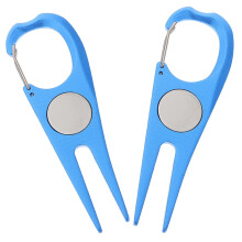 2-Pack Golf Divot Repair Tools with Fork Design for Course Maintenance and Turf Repair