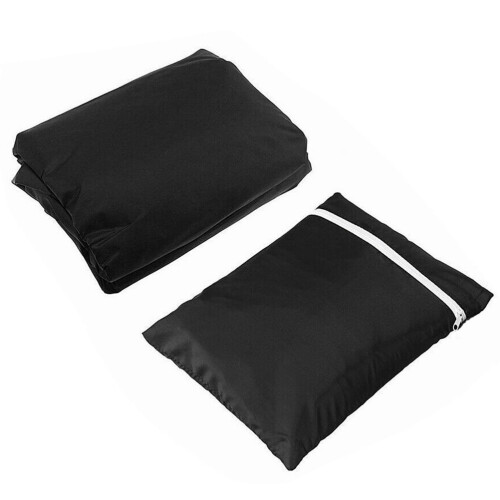 Eldstadsskydd svart 210D polyester UV-skydd trädgård 1 st